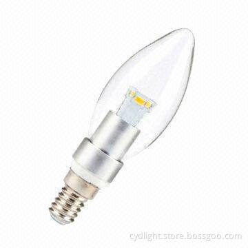C37 LED Candle Bulb with 2,700-6,500K Color Temperatures and 5W Power